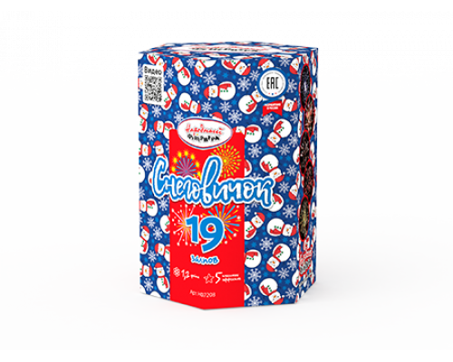 Батарея салютов / Снеговичок (1,2" х 19)