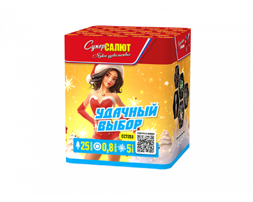 Батарея салютов / Удачный выбор (0,8" х 25)