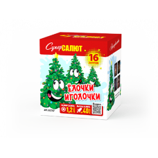 Батарея салютов / Елочки иголочки (1,2" х 16)